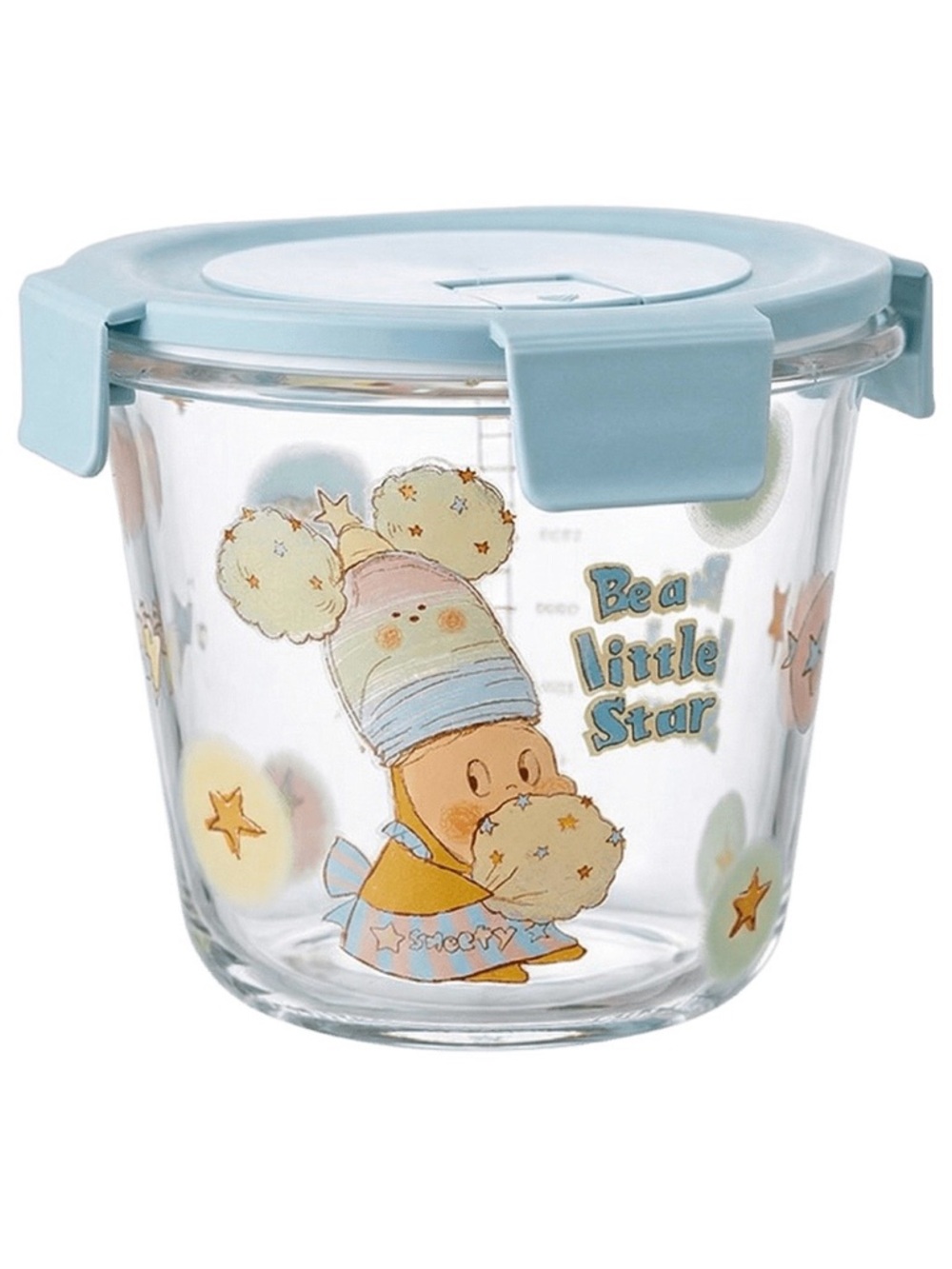 Twinkle twinkle be a little star glass food container - microwave safe